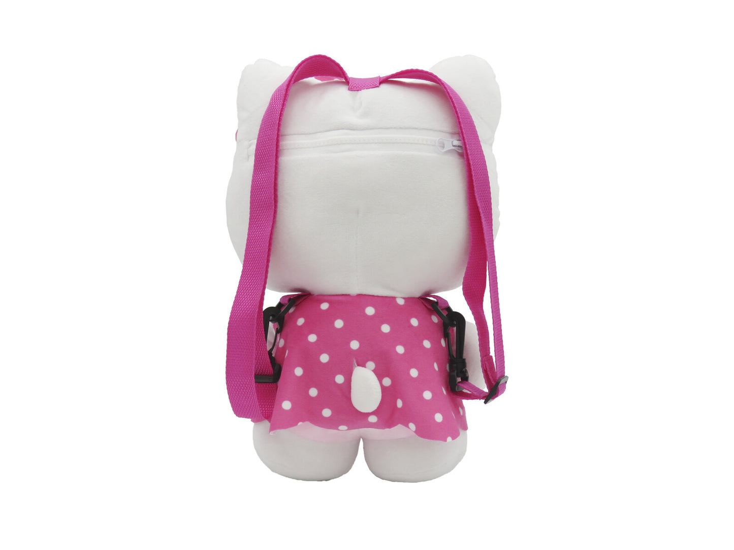 Hello Kitty Plüschrucksack Kinder Rucksack kuschelig mit Reißverschluss