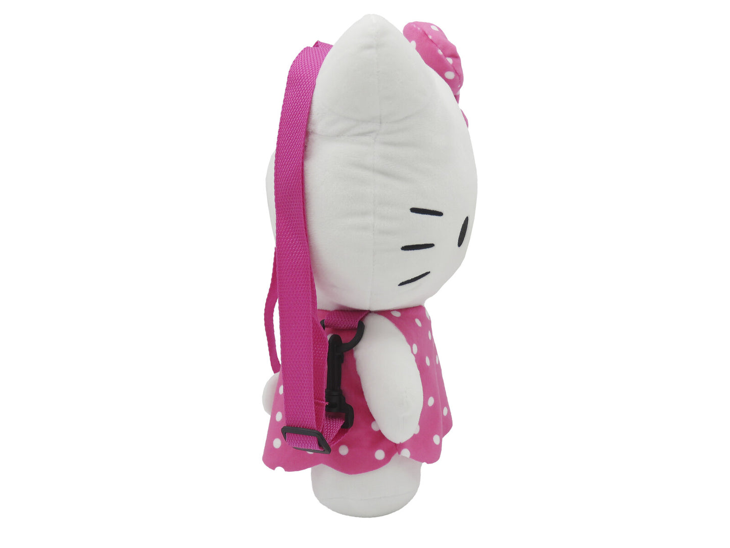 Hello Kitty Plüschrucksack Kinder Rucksack kuschelig mit Reißverschluss