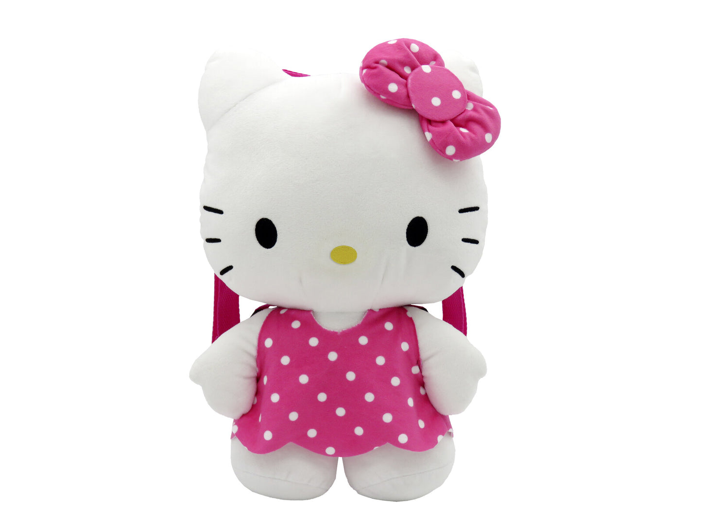 Hello Kitty Plüschrucksack Kinder Rucksack kuschelig mit Reißverschluss