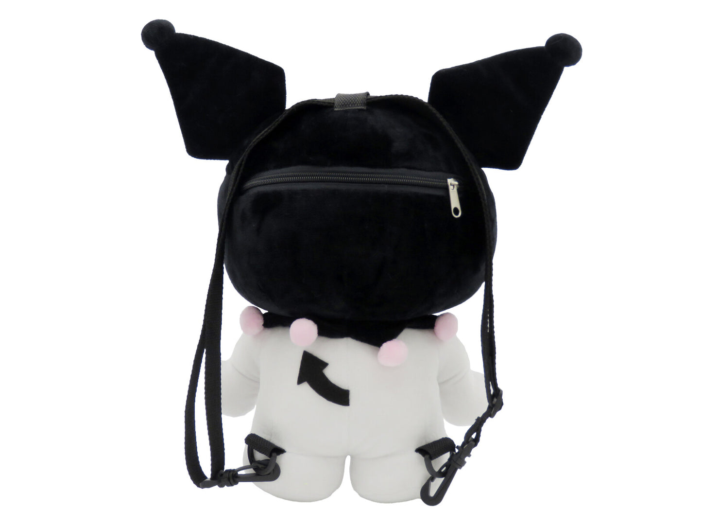 Hello Kitty Kuromi Plüschrucksack Kinder Rucksack kuschelig mit Reißverschluss