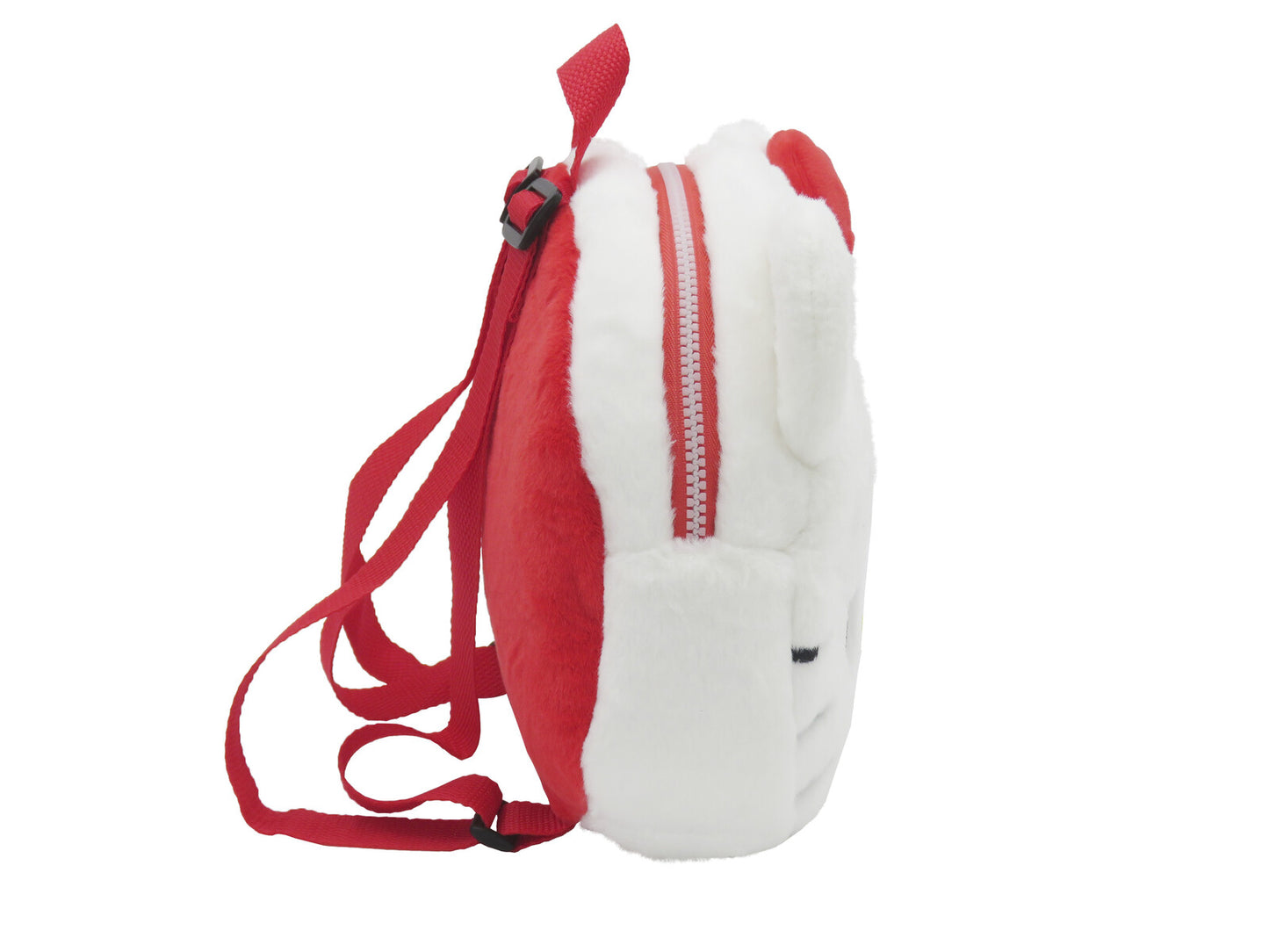 Hello Kitty Plüschrucksack Kinder Rucksack kuschelig mit Reißverschluss