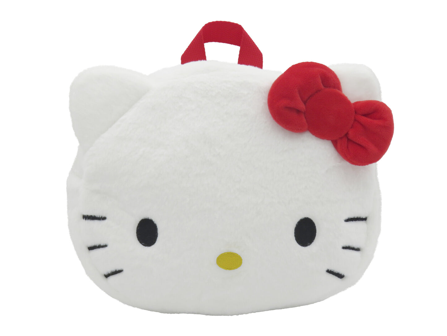 Hello Kitty Plüschrucksack Kinder Rucksack kuschelig mit Reißverschluss