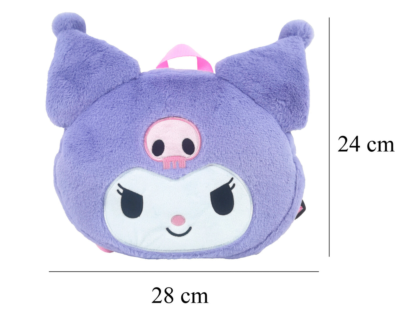 Hello Kitty Kuromi Plüschrucksack Kinder Rucksack kuschelig mit Reißverschluss