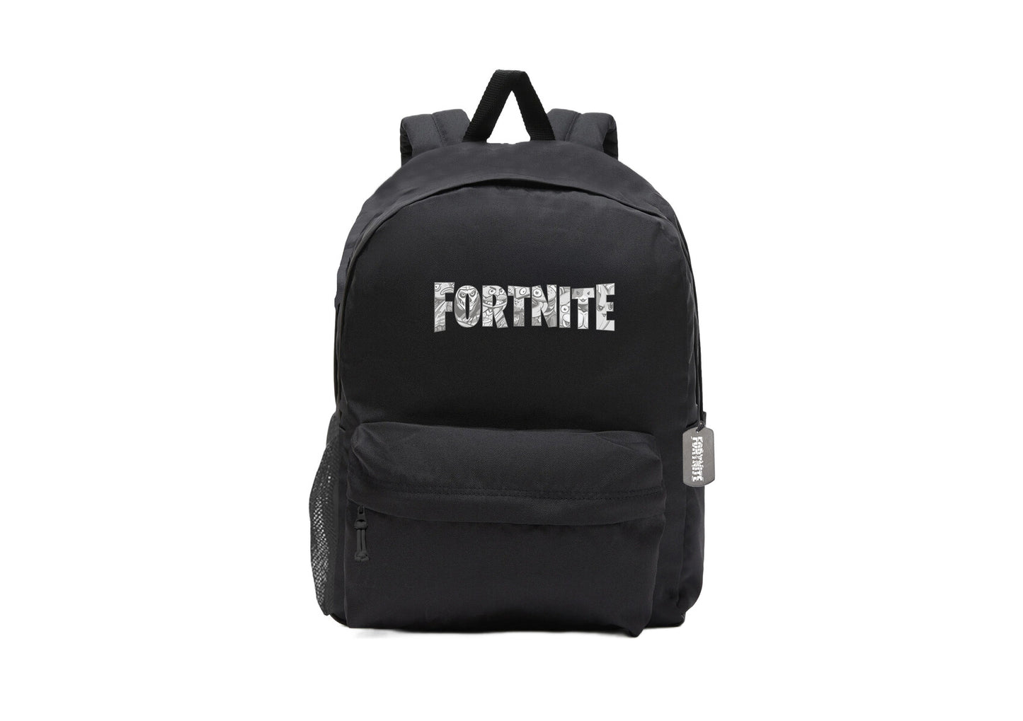 Fortnite Rucksack für Kinder mit Fronttasche Hauptfach und Seitennetz