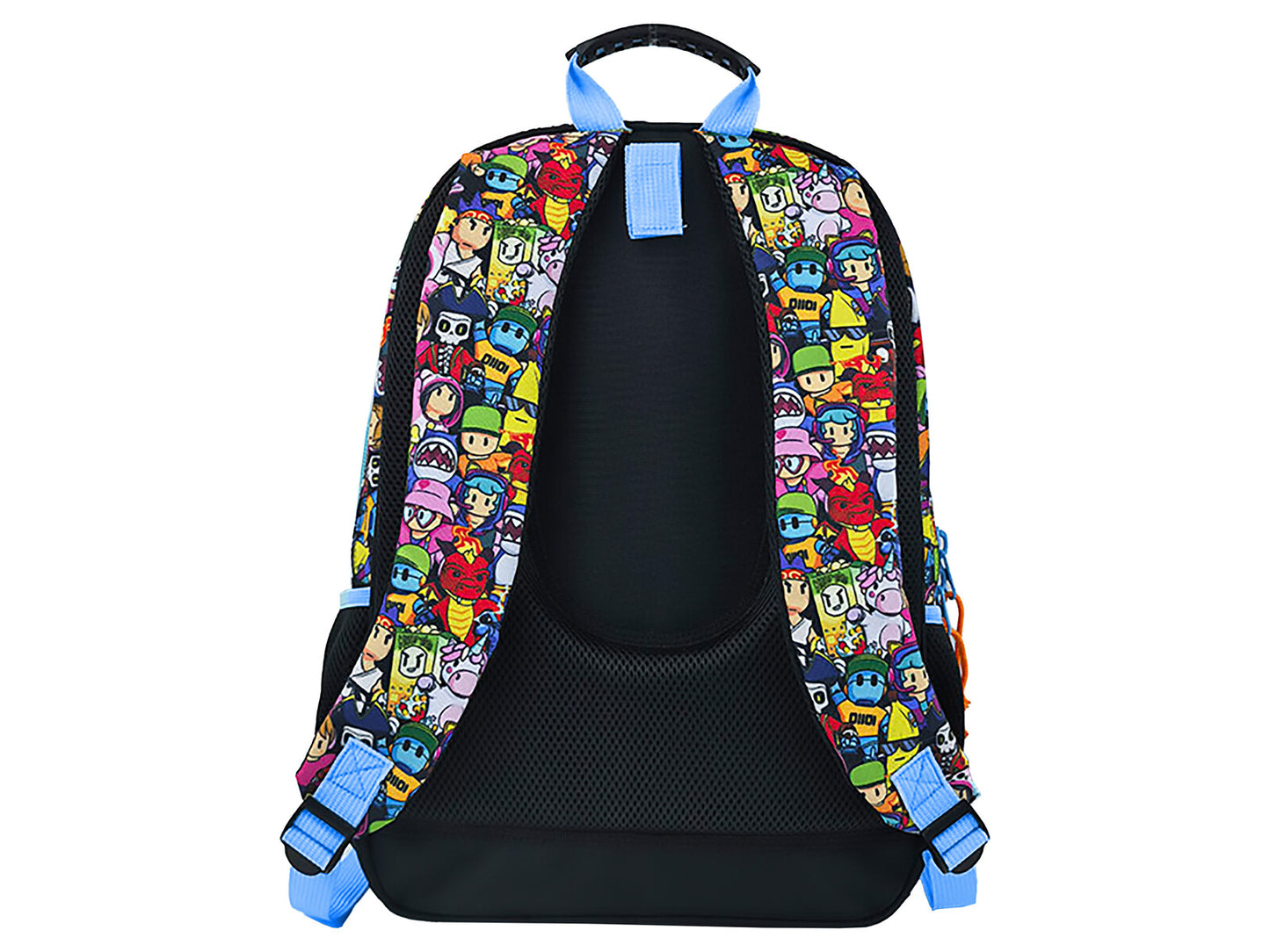 Stumble Guys Schulrucksack Kinder Rucksack 42 cm mit Fronttasche und Seitennetz