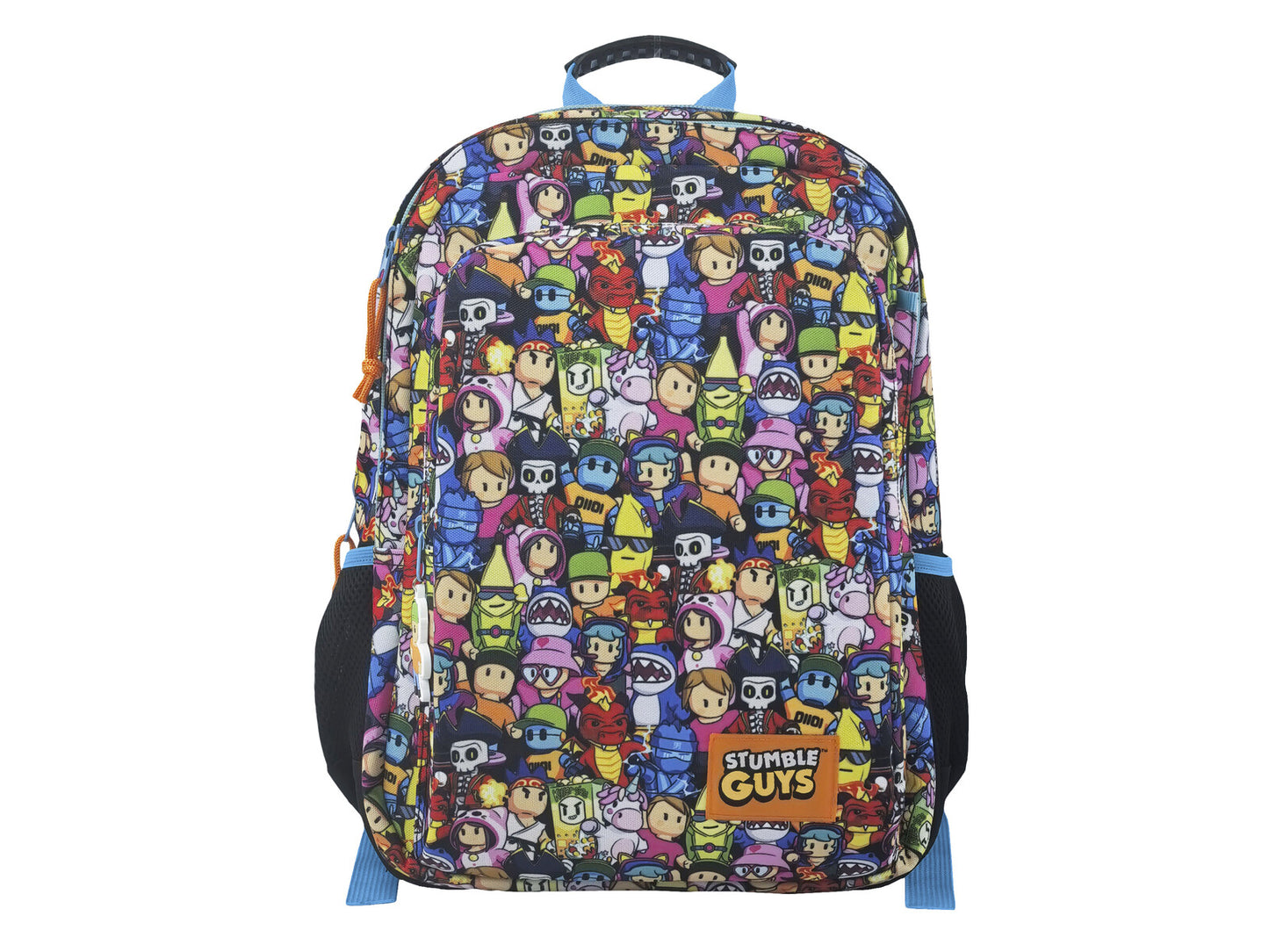 Stumble Guys Schulrucksack Kinder Rucksack 42 cm mit Fronttasche und Seitennetz