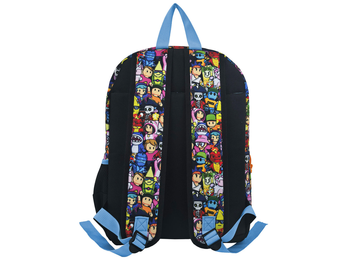 Stumble Guys Schulrucksack Kinder Rucksack 42 cm mit Fronttasche und Seitennetz