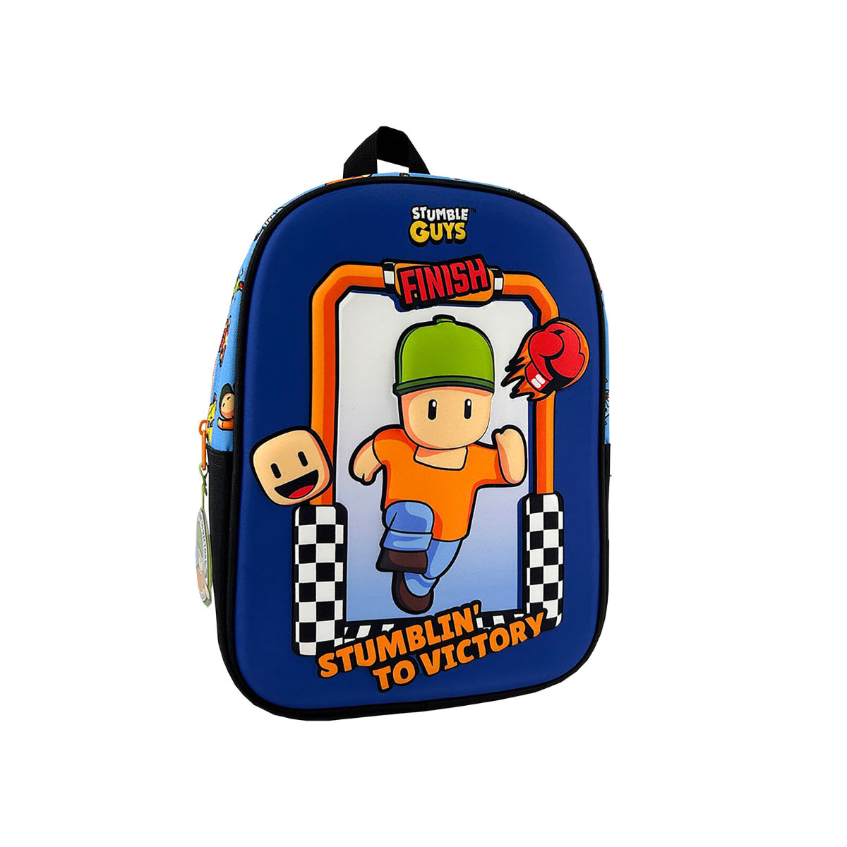 Stumble Guys Kinderrucksack EVA 3D mit Trägern Griff und Namensschild