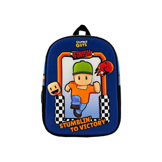 Stumble Guys Kinder Rucksack 32 cm Kindergartenrucksack mit EVA 3D Front und gepolsterten Schultergurten