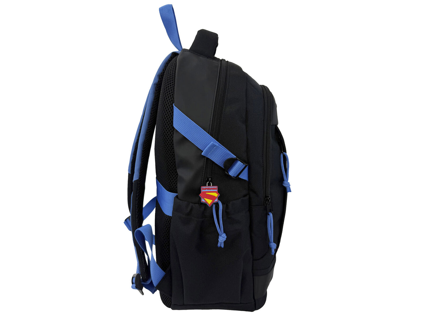 Superman Kinder Rucksack Schulrucksack mit 3 Fächern