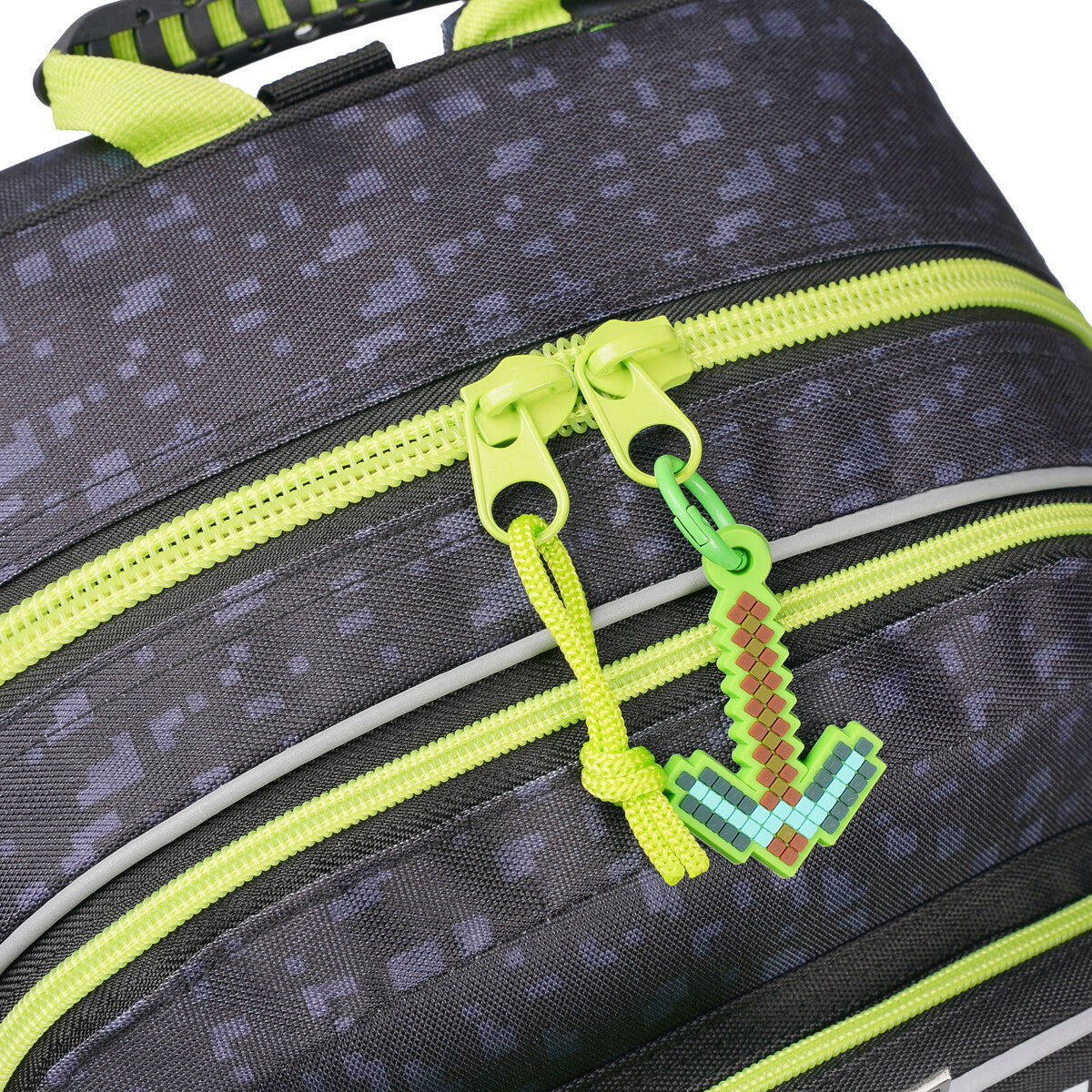 Minecraft Kinderrucksack Rucksack mit Fronttasche und Seitennetzen