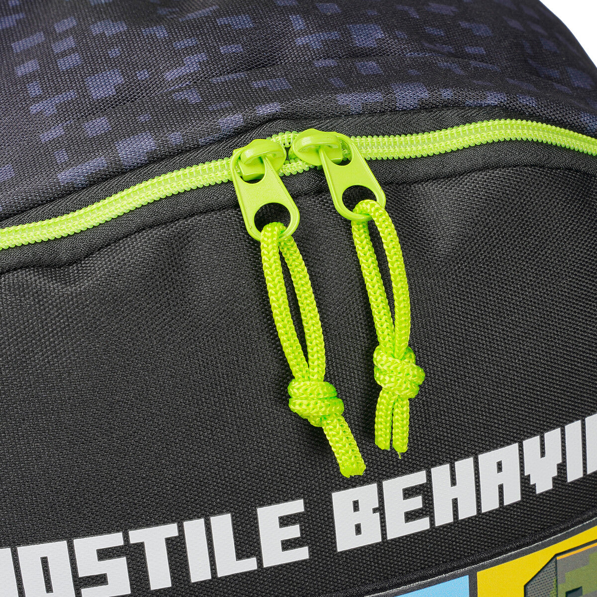 Minecraft Kinderrucksack Rucksack mit Fronttasche und Seitennetzen
