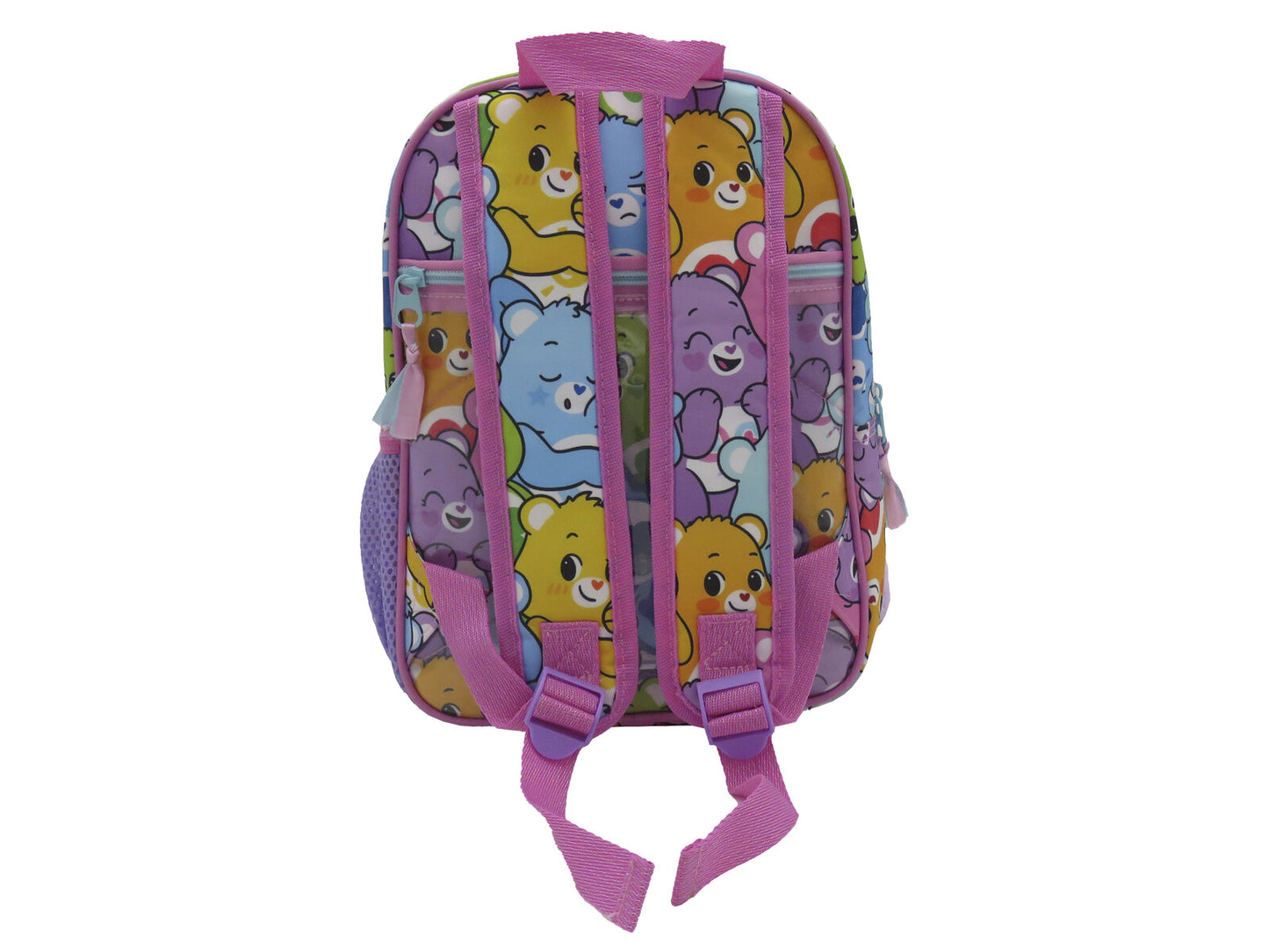 Die Glücksbärchis Kinder Rucksack Kindergartenrucksack mit Fronttasche Hauptfach und Seitennetz