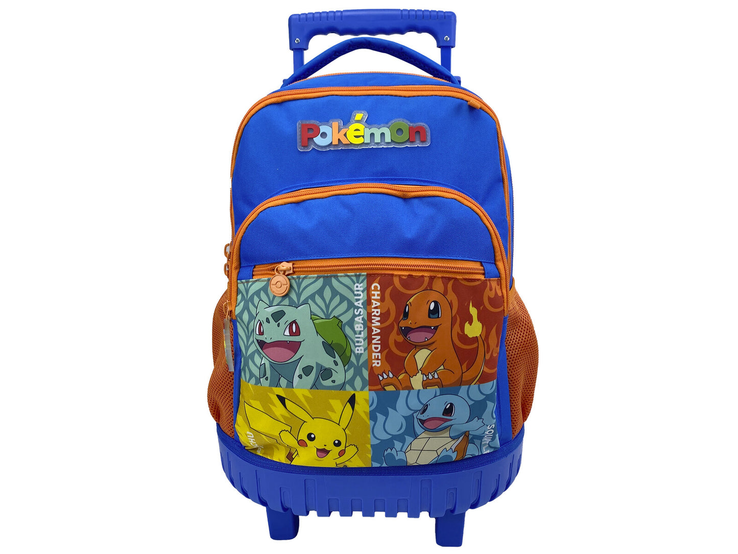 Pokémon Trolley Rucksack Kinder 52 cm Schulrucksack mit Rollen Teleskopgriff 3 Fächer