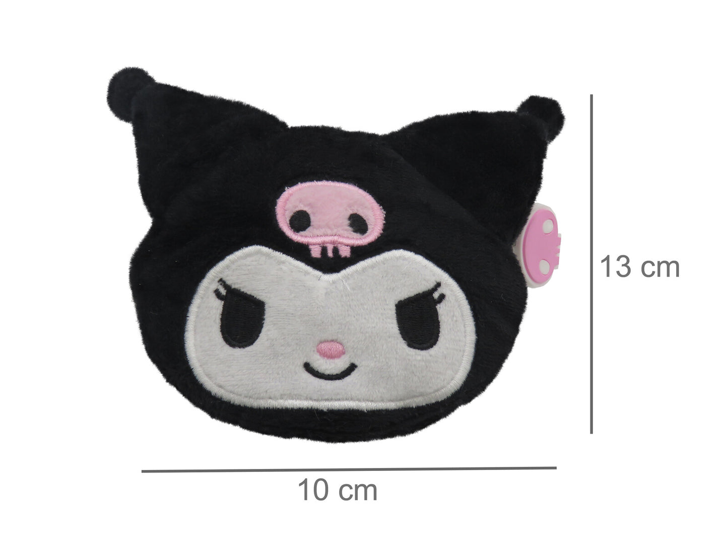 Hello Kitty Kuromi Plüsch Geldbörse mit Reißverschluss und Karabiner