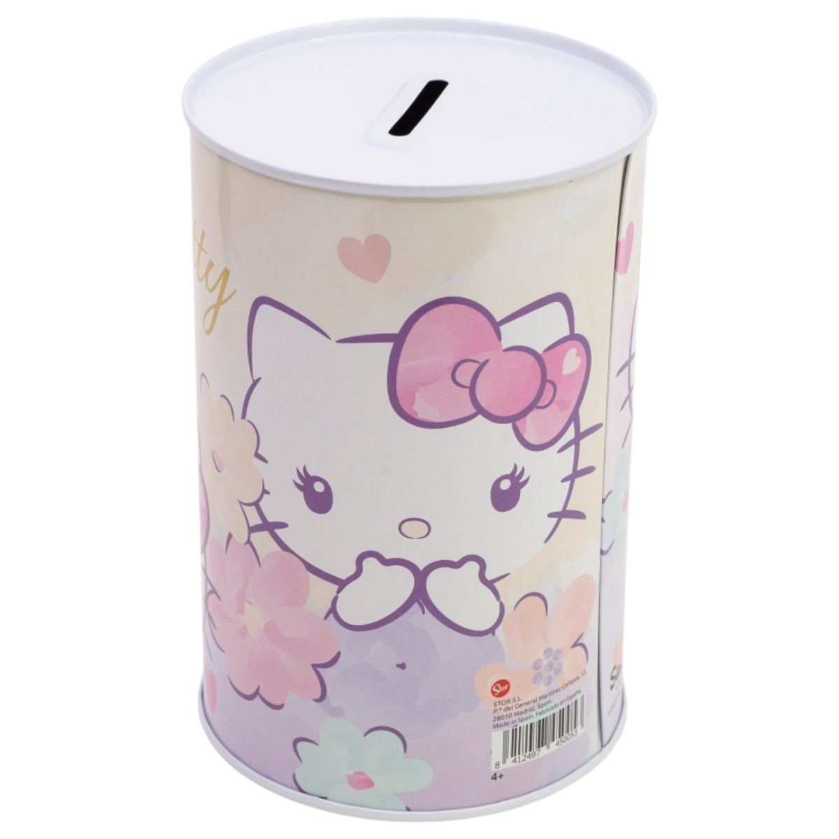 Hello Kitty Spardose bedruckt aus Metall 15 × 10 × 10 cm