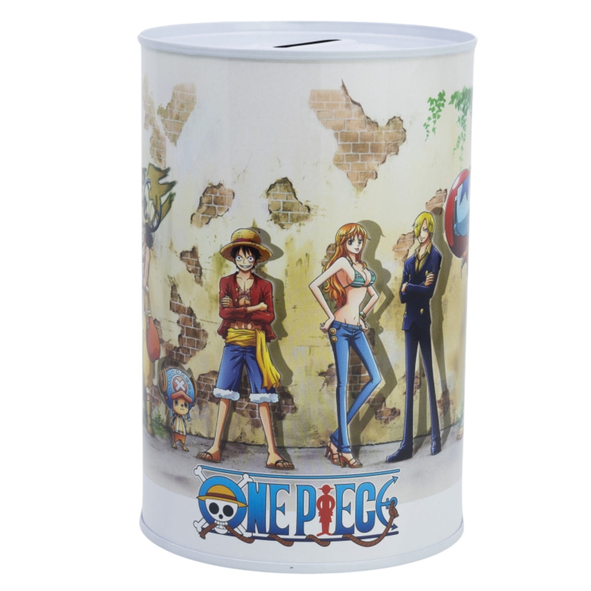 One Piece Spardose bedruckt aus Metall 15 × 10 × 10 cm