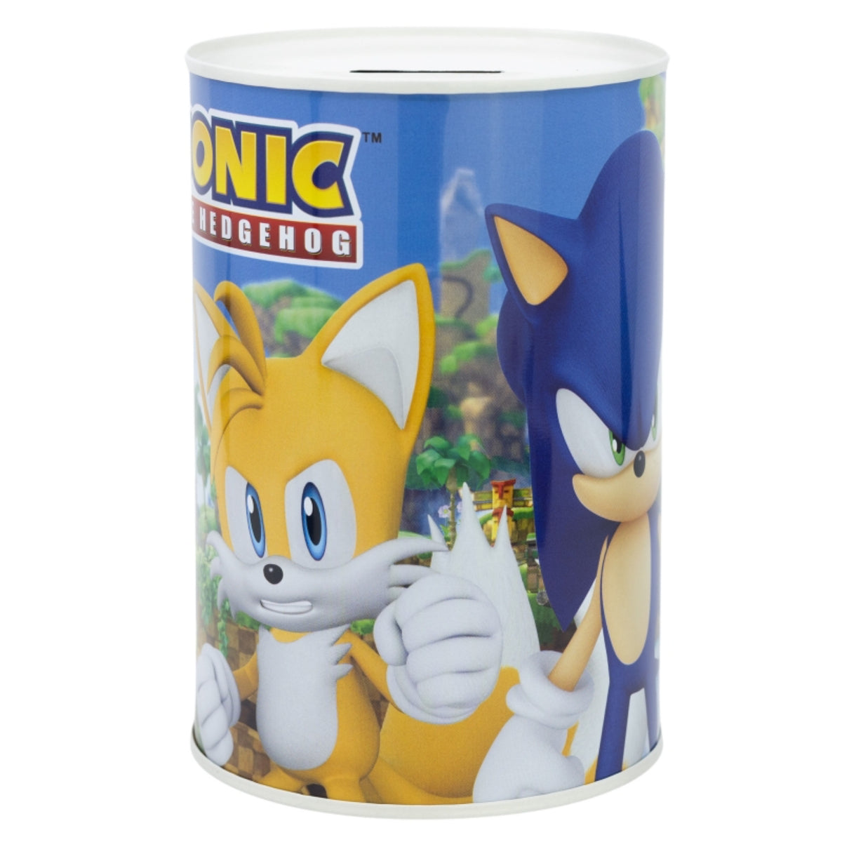 Sonic The Hedgehog Spardose bedruckt aus Metall 15 × 10 × 10 cm