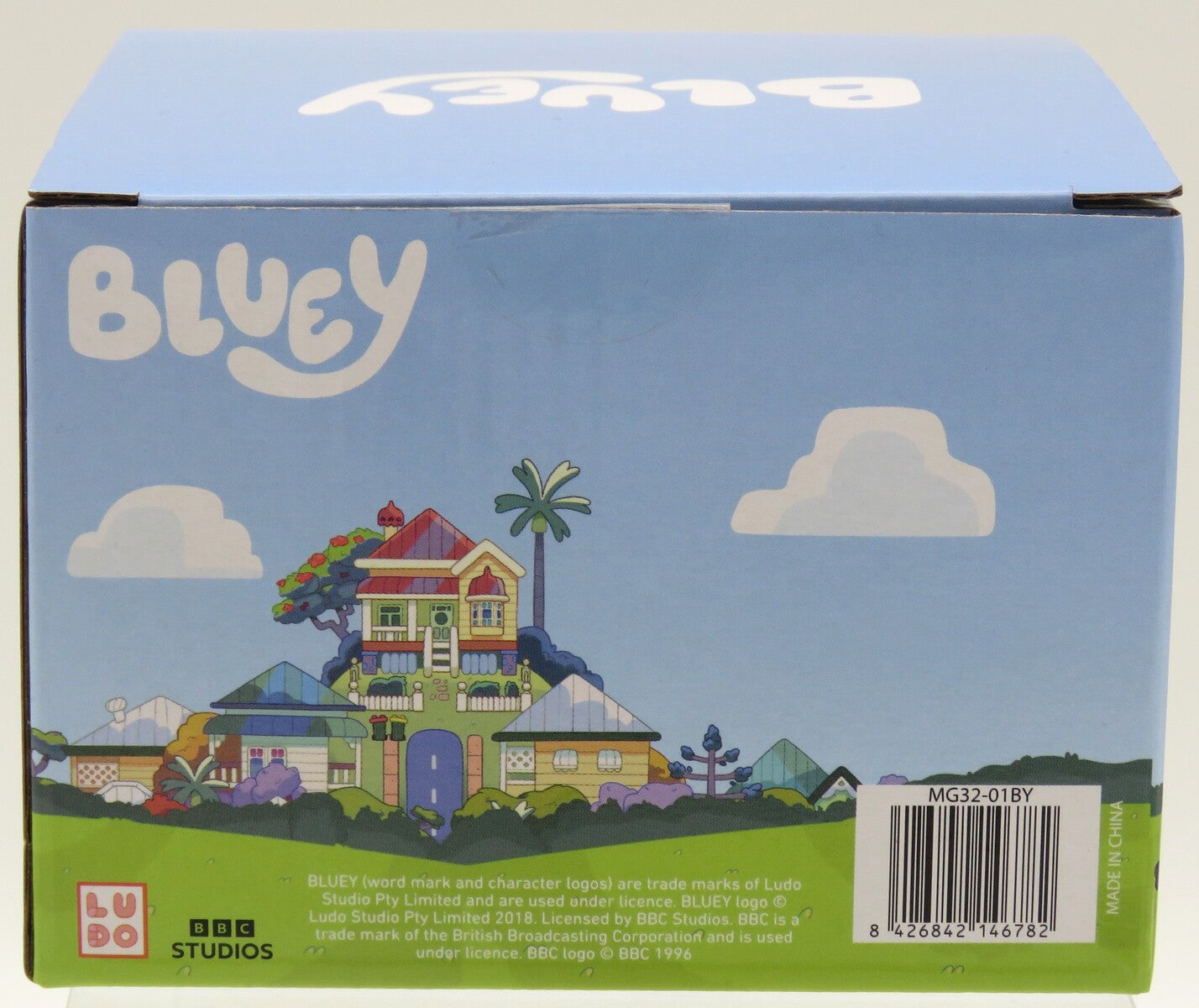 Bluey Tasse 240ml zum Bemalen Set mit 5 Farben und Pinsel für Kinder