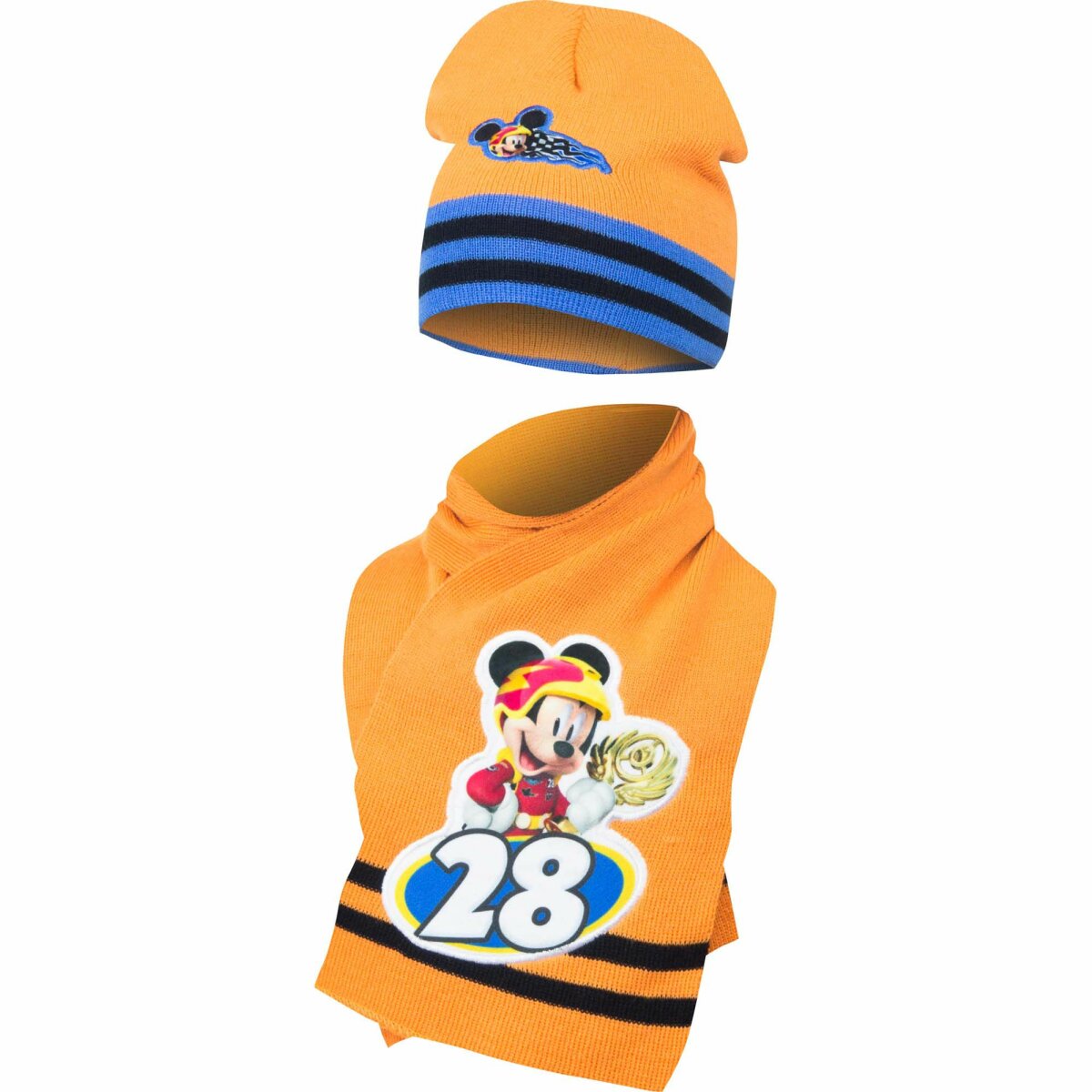 Mickey Maus Mütze und Schal Set Stylisches Winteraccessoire für Kinder