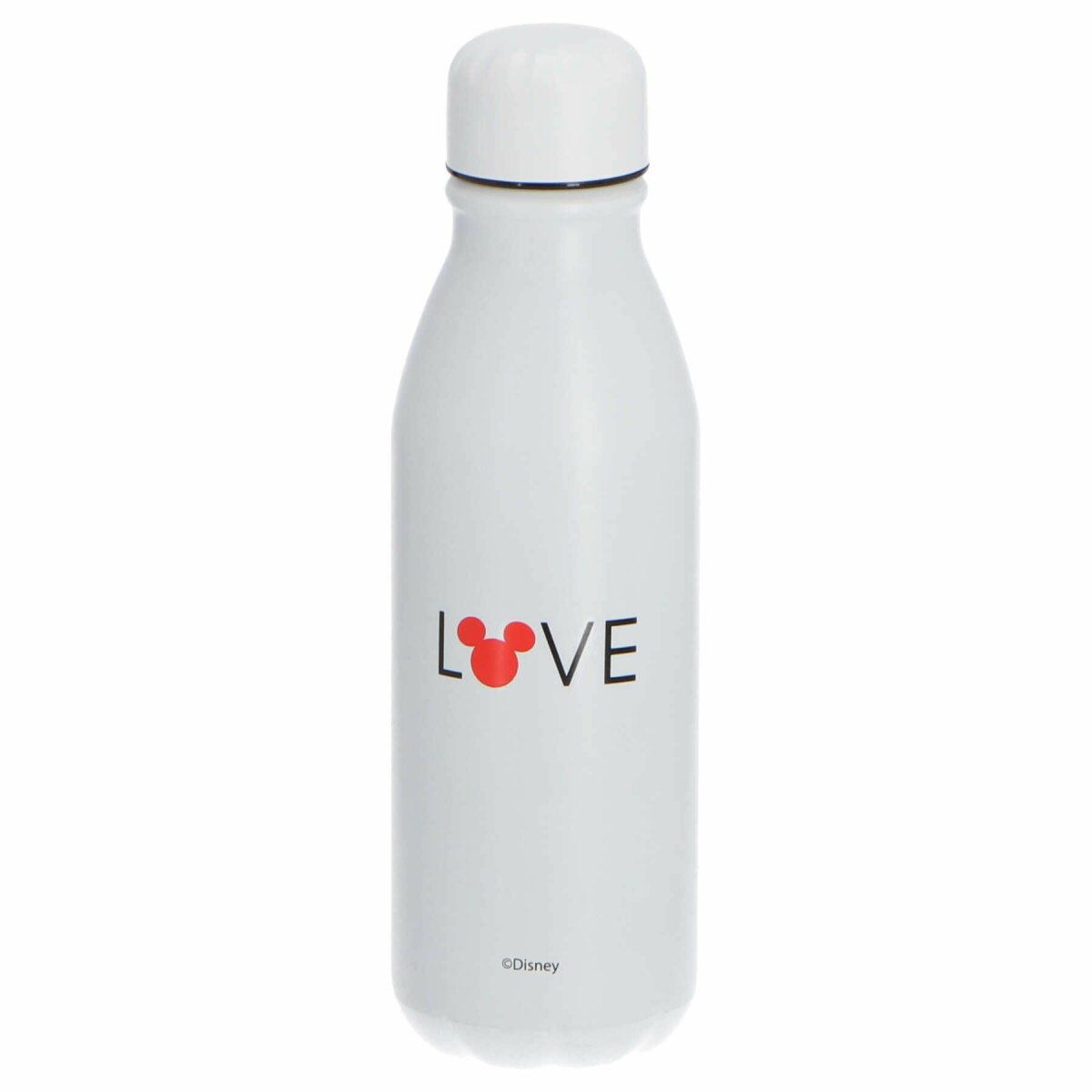 Mickey Mouse Aluminium Trinkflasche Flasche Getränkebehälter 600ml Weiß