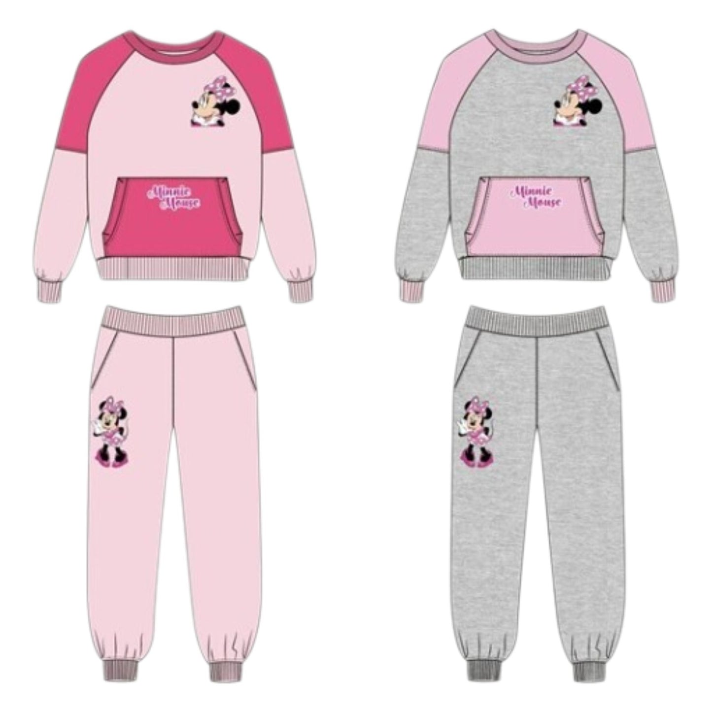 Disney Minnie Mädchen Jogginganzug – Sportlicher Freizeitanzug für Kinder