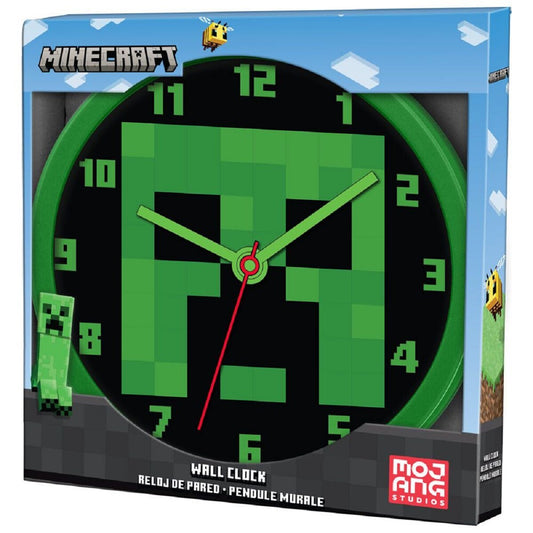 Minecraft analoge Wanduhr mit 25cm Durchmesser: Stilvolle Zeitmessung für Gamer