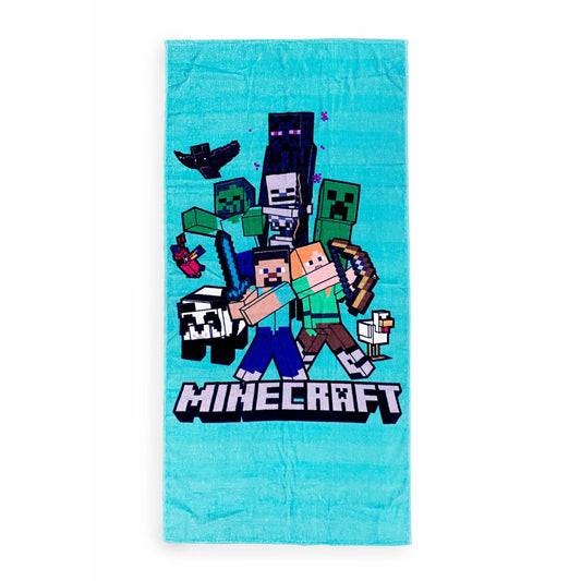 Minecraft Strandhandtuch Kinderhandtuch Baumwolle Strandtuch für Kinder 70x140 cm
