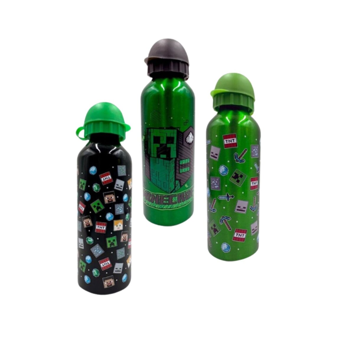 Minecraft Trinkflasche - Robuste 500ml Flasche für unterwegs perfekt für Schule und Freizeit