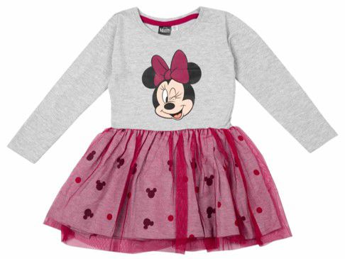 Minnie Maus Kleid für Mädchen – Mit süßem Rock und Frontdruck!