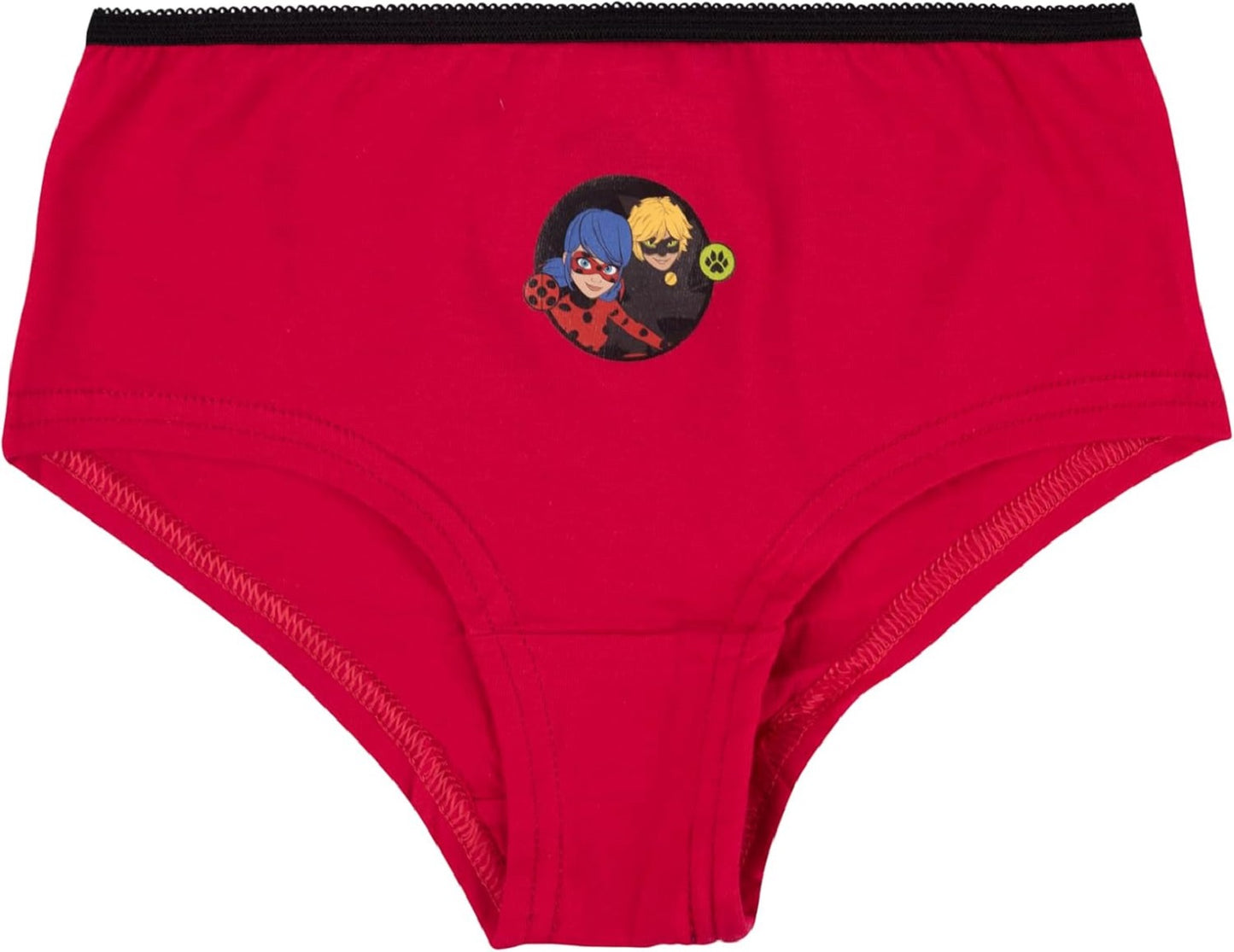 Miraculous Ladybug Unterhose für Mädchen aus Baumwolle – 3er-Pack Unterwäsche für Kinder