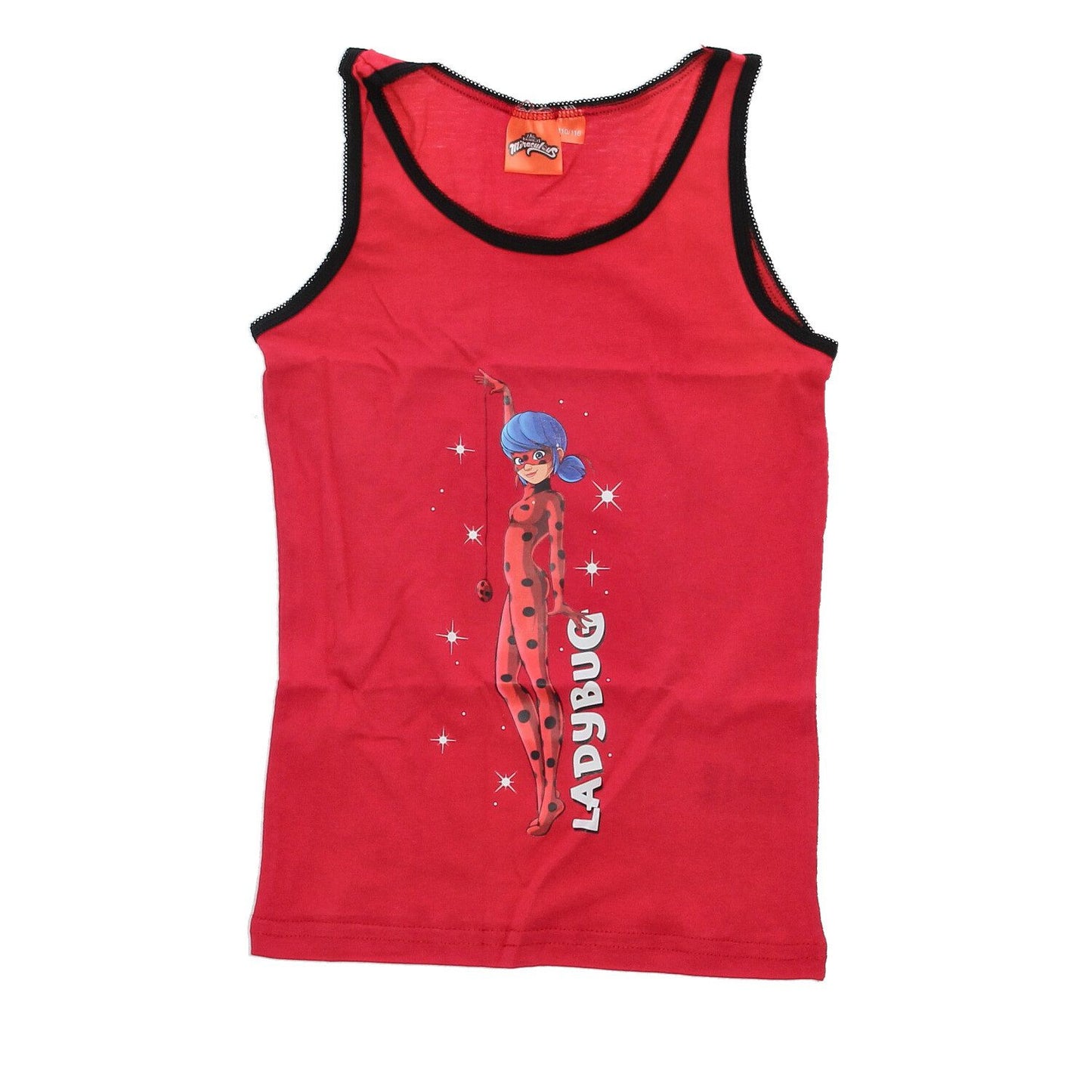 Miraculous Ladybug Unterhemd 2er Pack 100% Baumwolle Unterwäsche