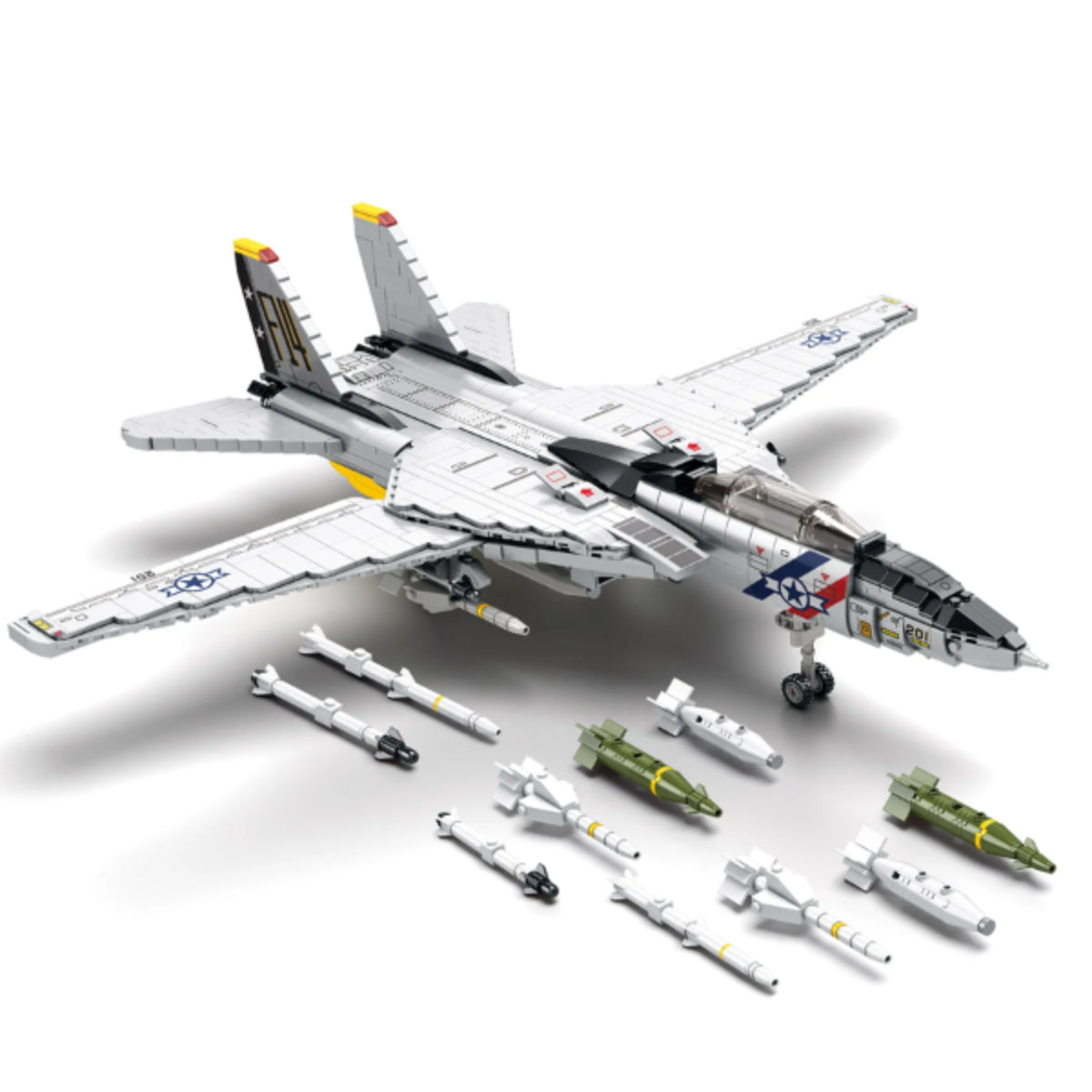 Reobrix 33032 Kampfjet Klemmbaustein 1600 Teile 66 cm ab 14