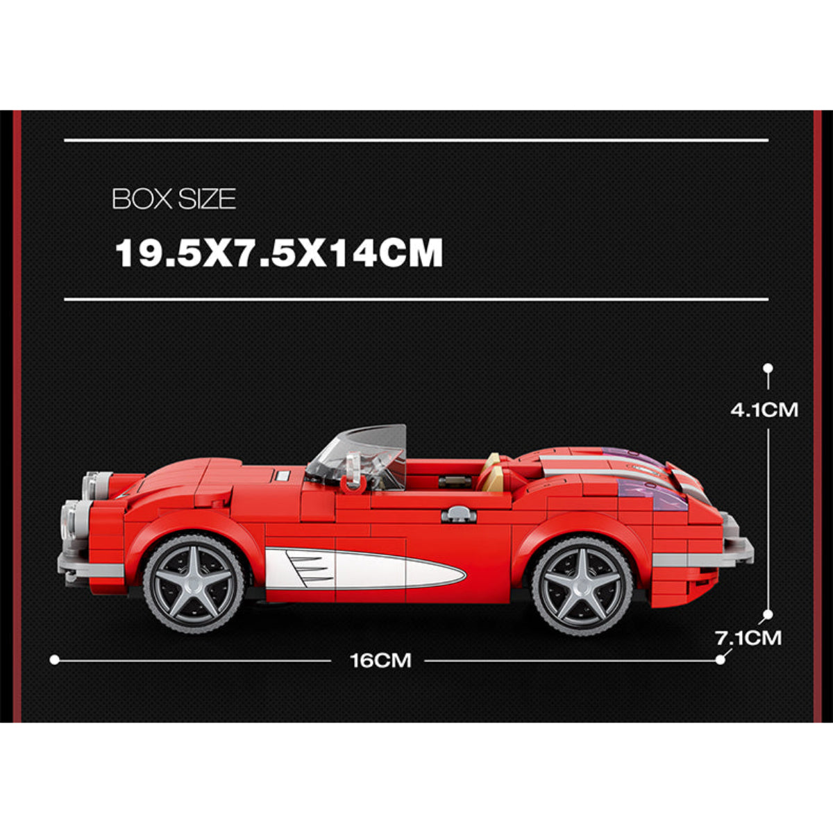 Reobrix 808 Sportwagen C1 1:24 Klemmbaustein Auto 311 Teile ab 14