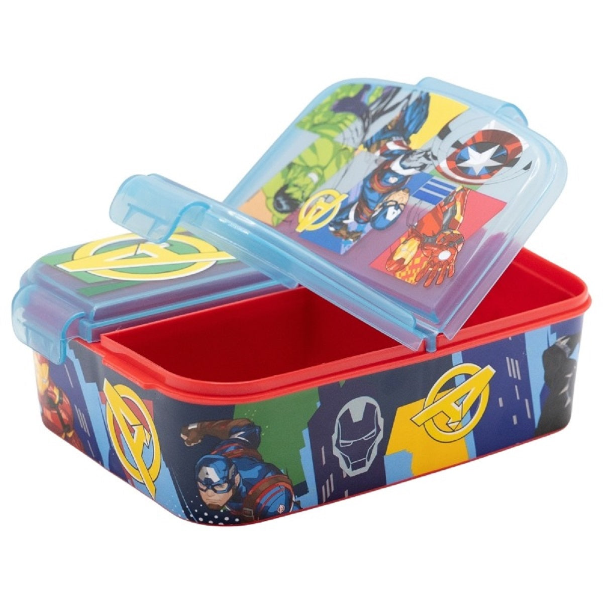 Marvel Kinder Brotdose – Lunchbox mit 3 Fächern & tollem Design