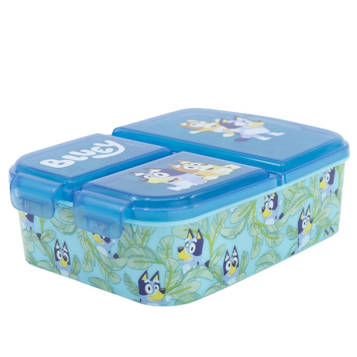 Bluey Kinder Brotdose – Lunchbox mit 3 Fächern & tollem Design