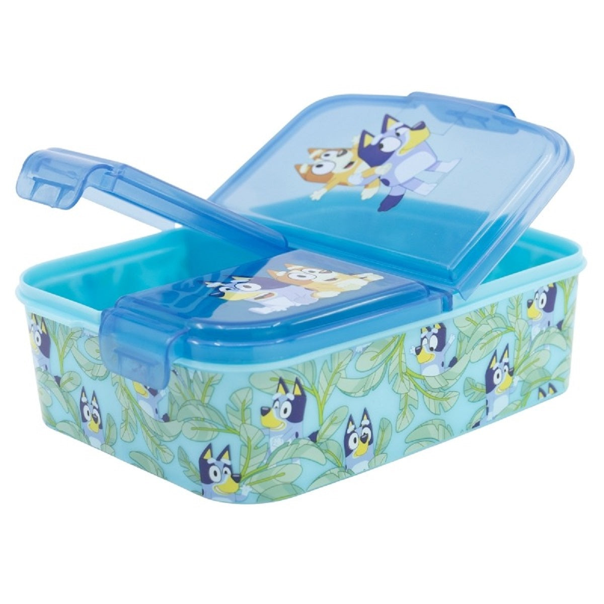 Bluey Kinder Brotdose – Lunchbox mit 3 Fächern & tollem Design