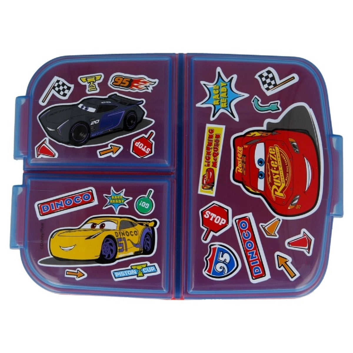 Cars Kinder Brotdose – Lunchbox mit 3 Fächern & tollem Design