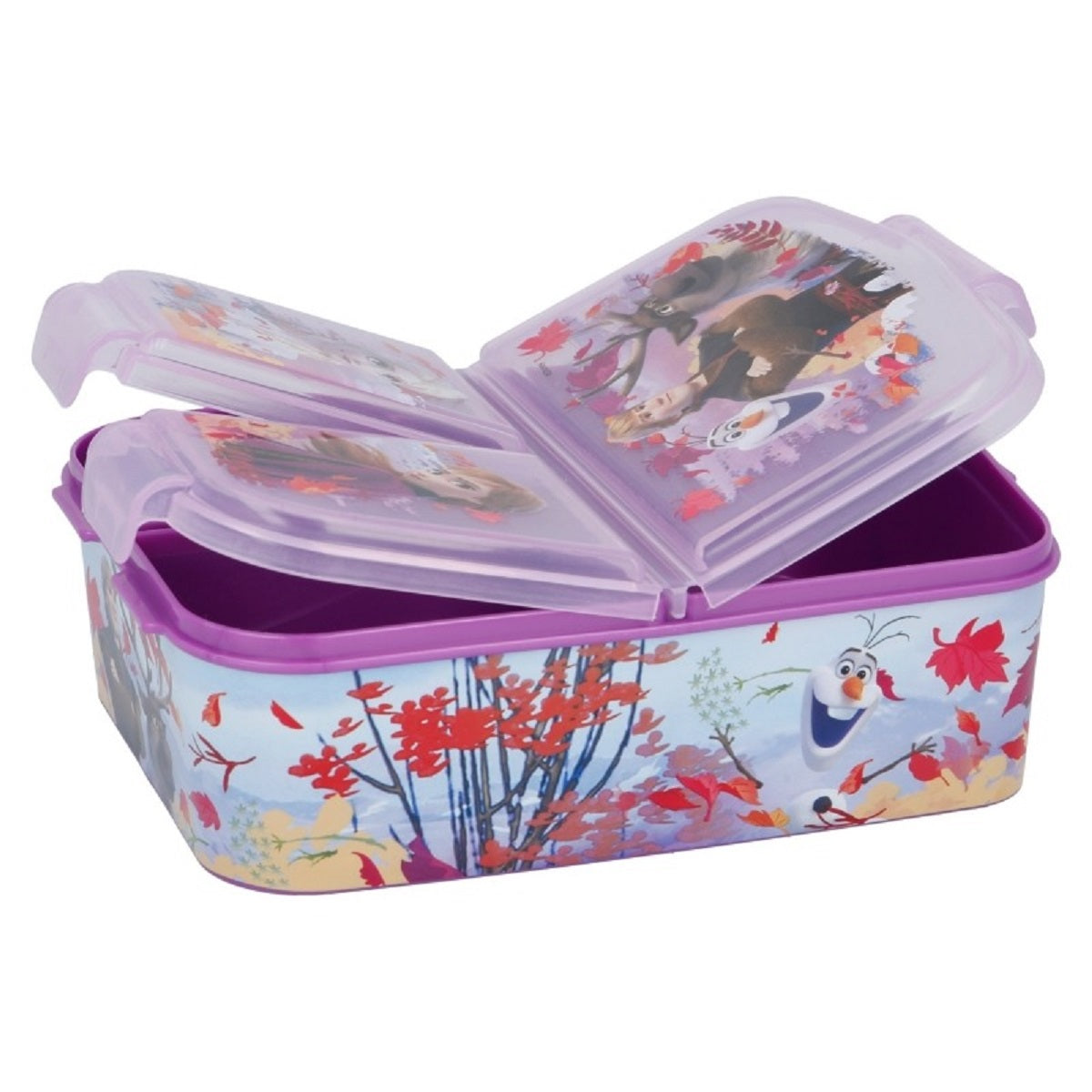 Disney Frozen Kinder Brotdose – Lunchbox mit 3 Fächern & tollem Design