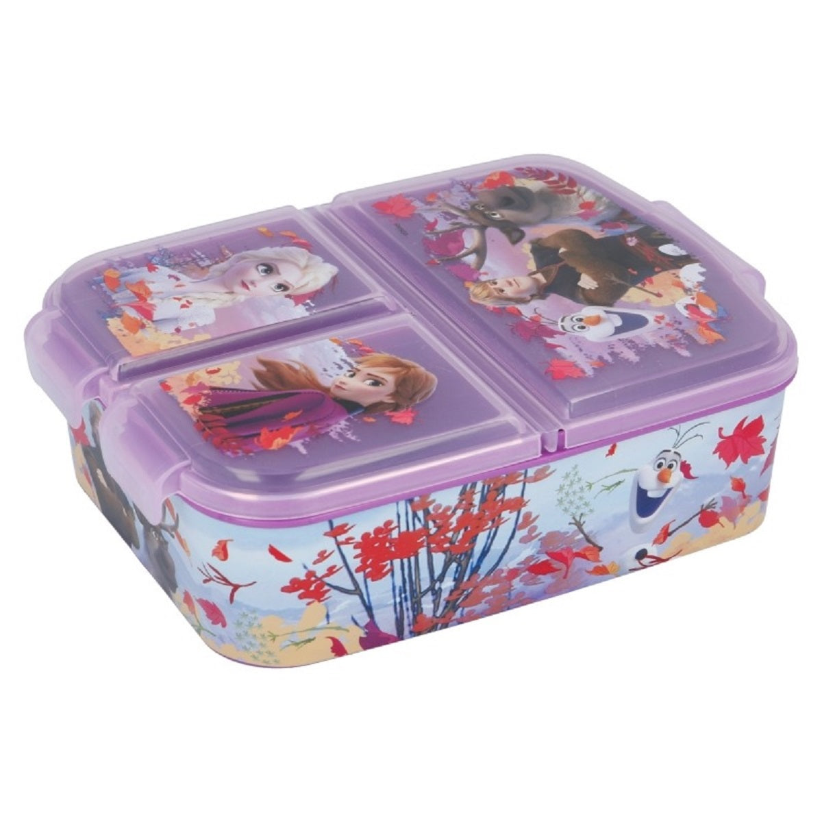Disney Frozen Kinder Brotdose – Lunchbox mit 3 Fächern & tollem Design