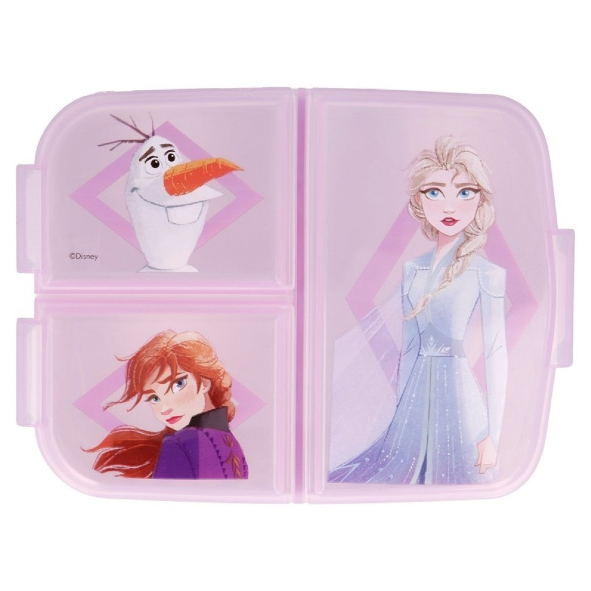 Disney Frozen Kinder Brotdose – Lunchbox mit 3 Fächern & tollem Design