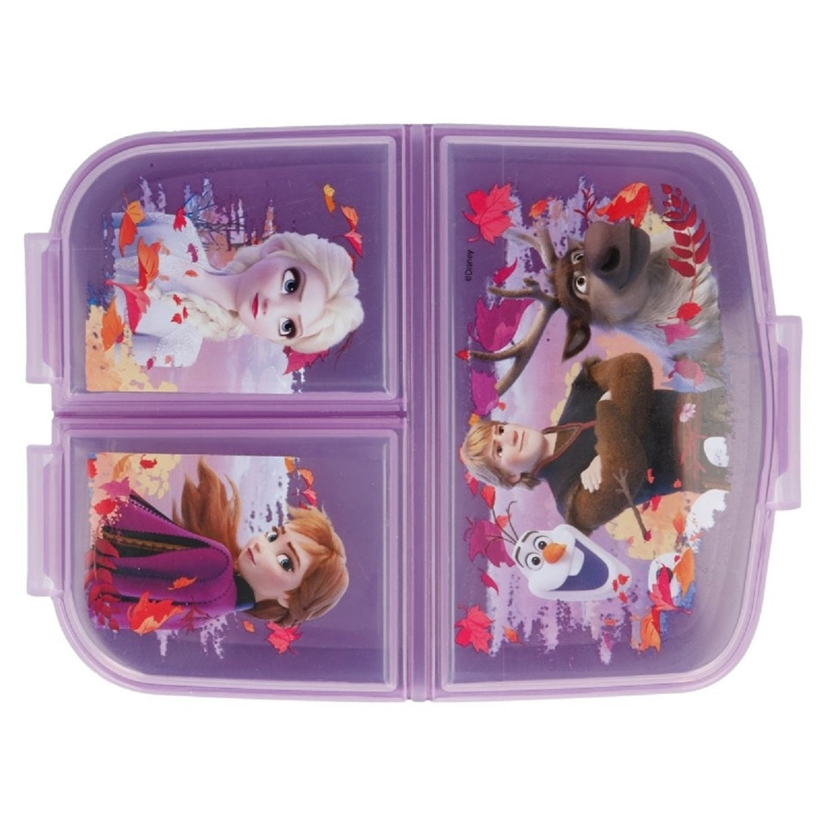 Disney Frozen Kinder Brotdose – Lunchbox mit 3 Fächern & tollem Design