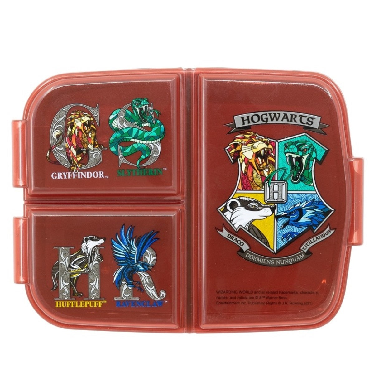 Harry Potter Kinder Brotdose – Lunchbox mit 3 Fächern & tollem Design