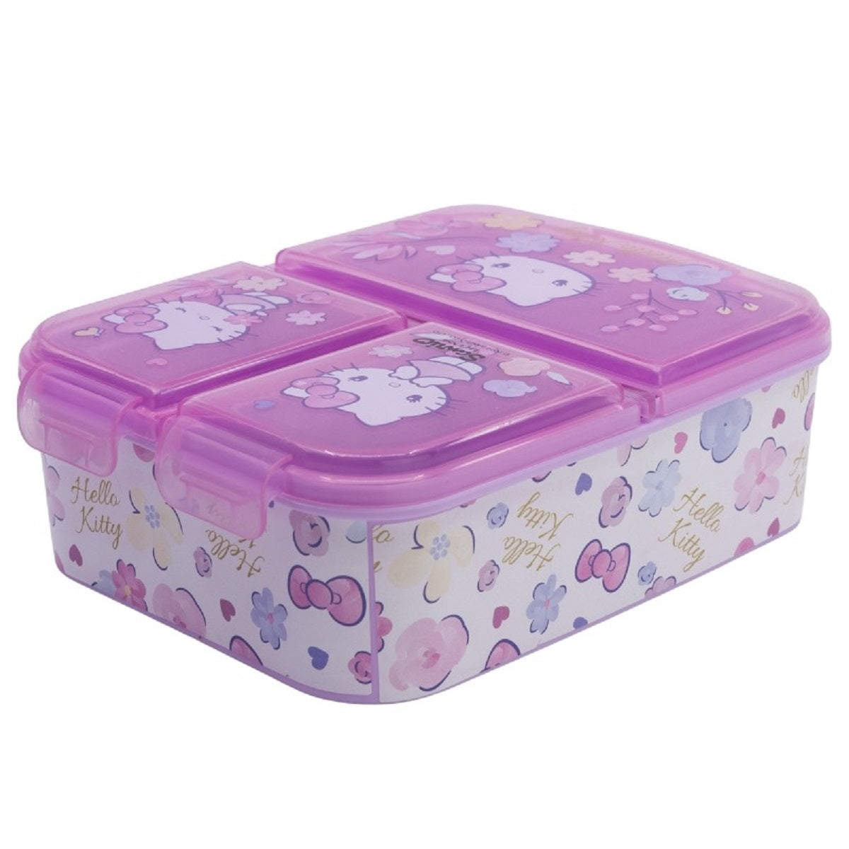 Hello Kitty Kinder Brotdose – Lunchbox mit 3 Fächern & tollem Design