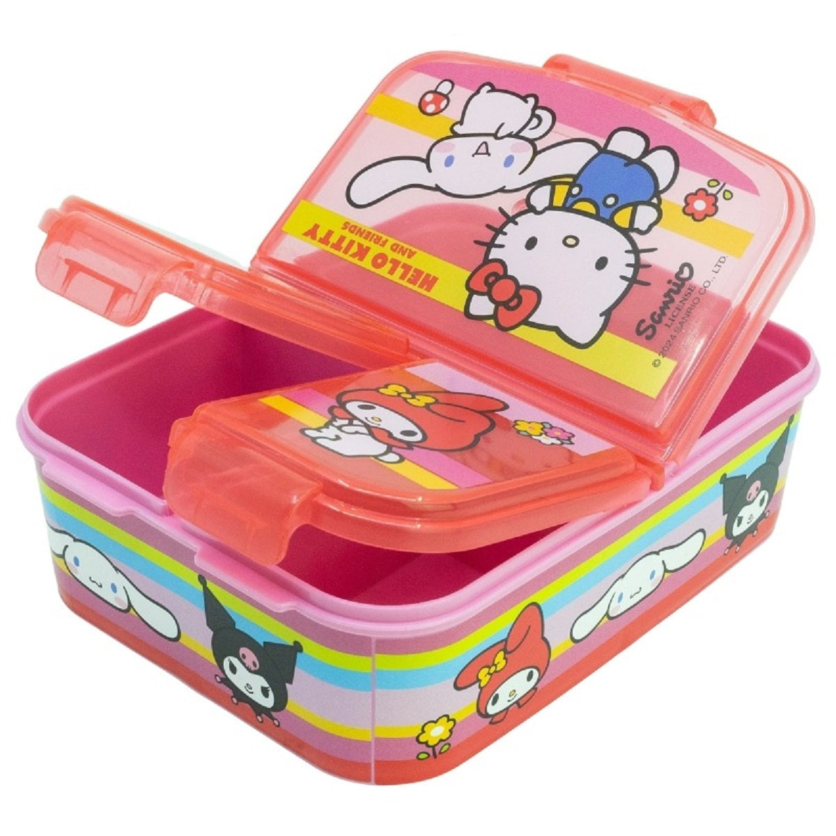 Hello Kitty Kinder Brotdose – Lunchbox mit 3 Fächern & tollem Design
