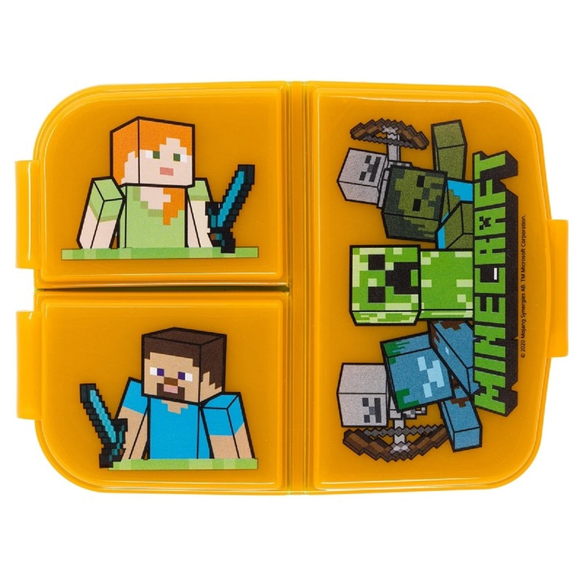 Minecraft Kinder Brotdose – Lunchbox mit 3 Fächern & tollem Design