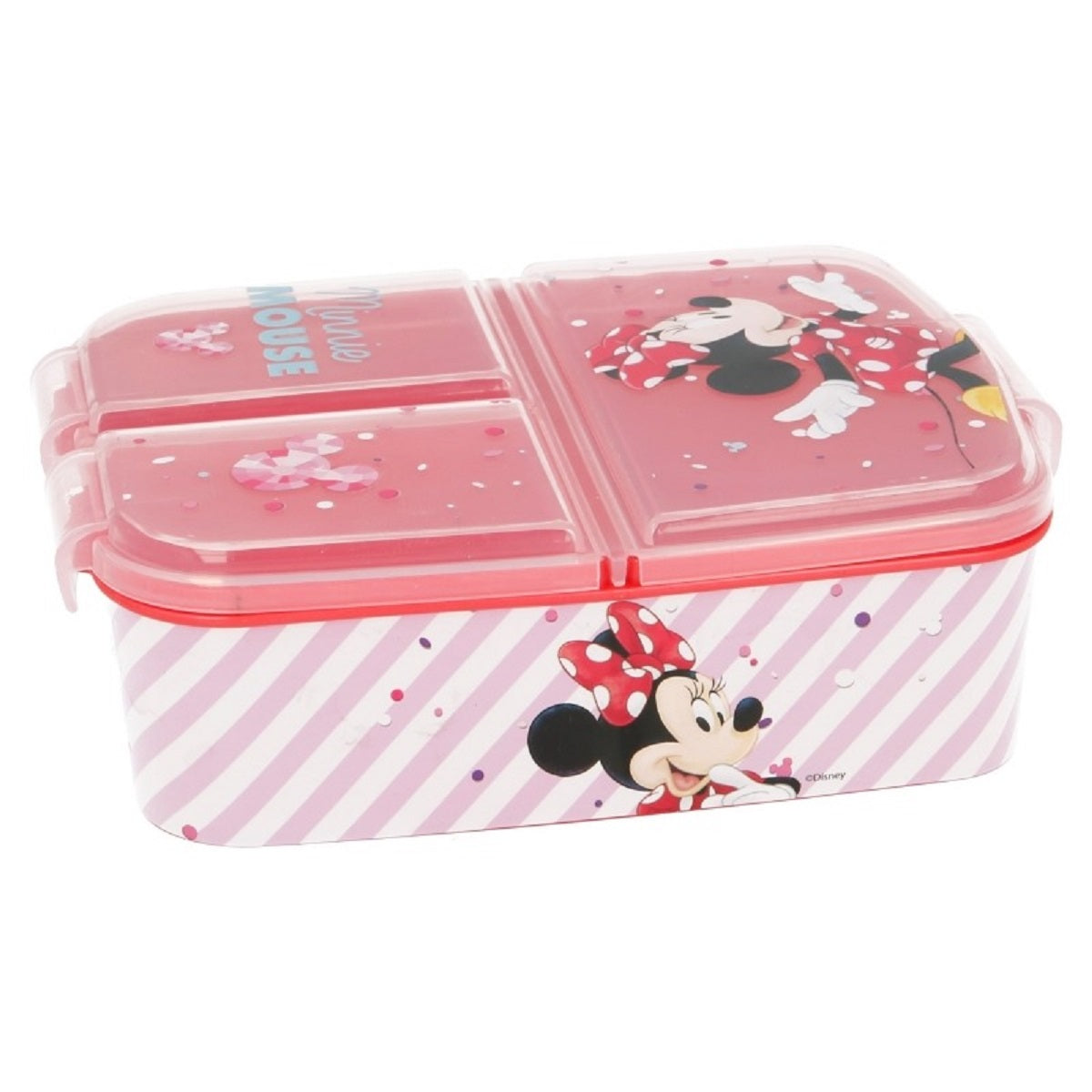 Disney Minnie Mouse Kinder Brotdose – Lunchbox mit 3 Fächern & tollem Design