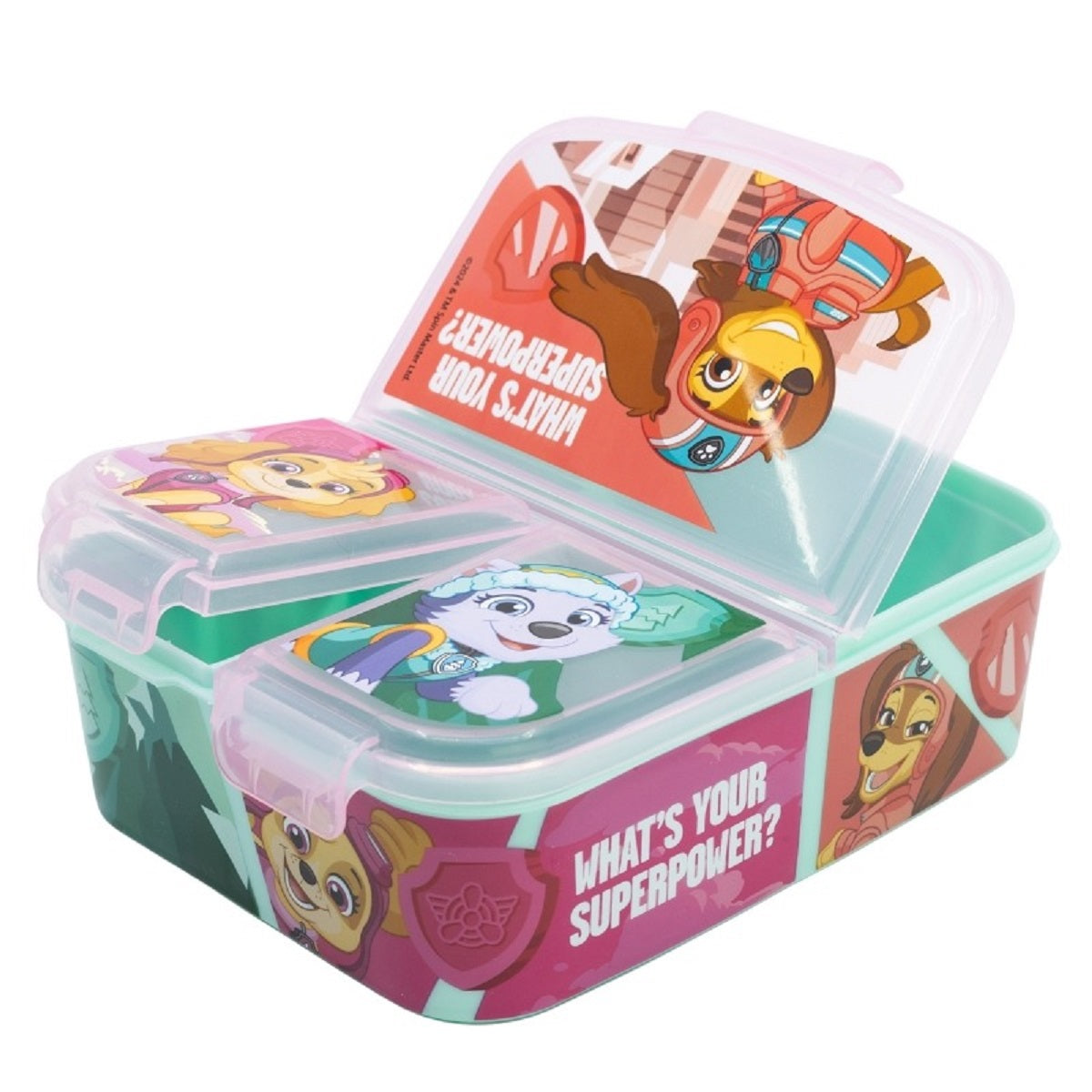 Paw Patrol Kinder Brotdose – Lunchbox mit 3 Fächern & tollem Design