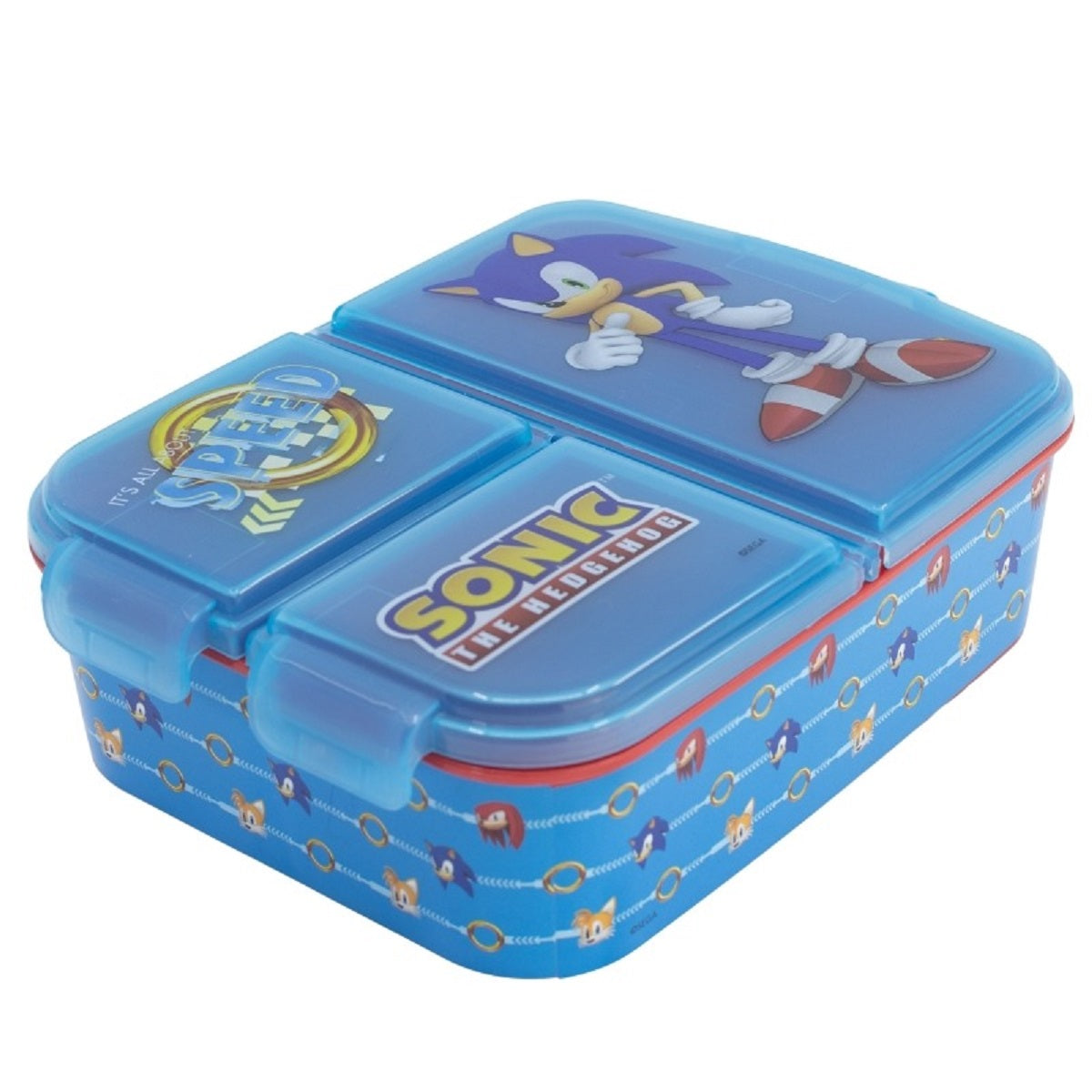 Sonic the Hedgehog Kinder Brotdose – Lunchbox mit 3 Fächern & tollem Design