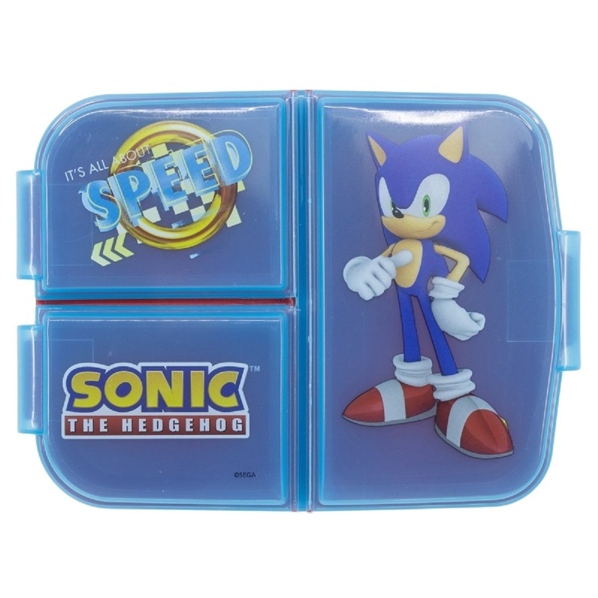Sonic the Hedgehog Kinder Brotdose – Lunchbox mit 3 Fächern & tollem Design